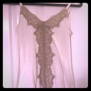 White lace tank